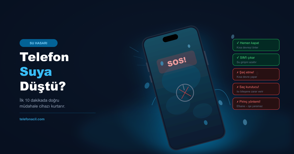 Telefonunuz Suya Düştüğünde İlk 10 Dakikada Yapmanız Gerekenler